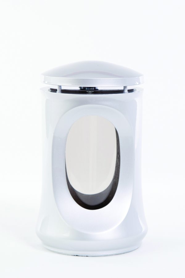 Náhrobní lampa Silver 23 x 15 cm