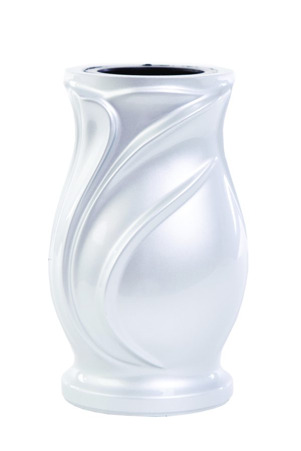 Náhrobní váza Silver 22 x 14 cm